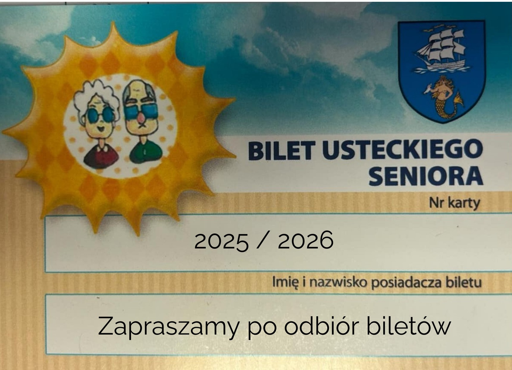 bilet usteckiego seniora