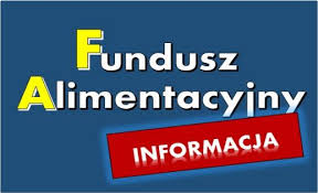 Grafika z napisem „Fundusz Alimentacyjny” oraz czerwonym przyciskiem z napisem „Informacja”