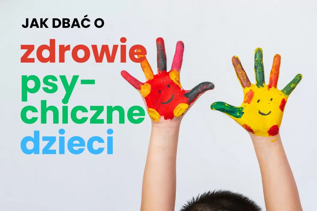 pokolorowane dłonie z narysowaną bużką